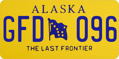 AK license plate GFD096