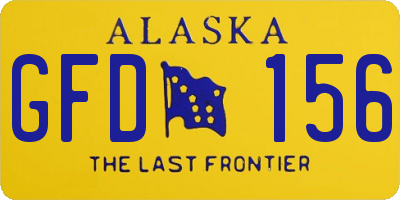 AK license plate GFD156