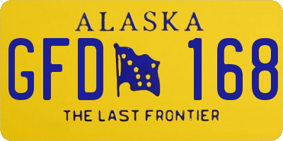 AK license plate GFD168