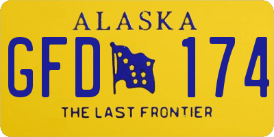 AK license plate GFD174