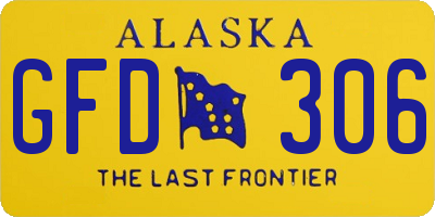 AK license plate GFD306
