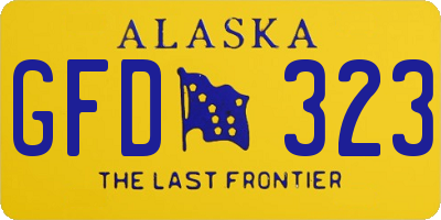 AK license plate GFD323