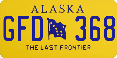 AK license plate GFD368
