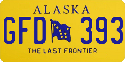 AK license plate GFD393