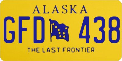 AK license plate GFD438