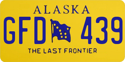 AK license plate GFD439