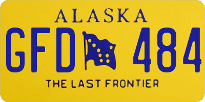 AK license plate GFD484