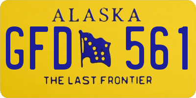 AK license plate GFD561