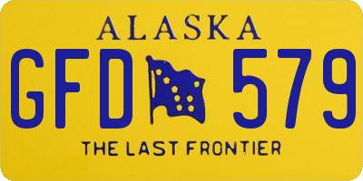 AK license plate GFD579