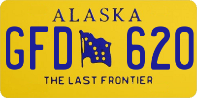 AK license plate GFD620