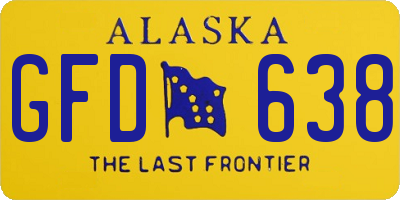 AK license plate GFD638