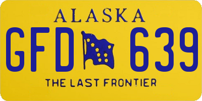 AK license plate GFD639