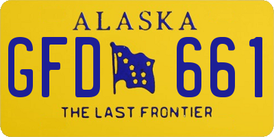 AK license plate GFD661