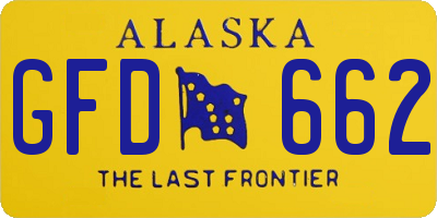 AK license plate GFD662