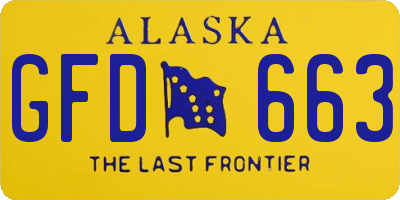 AK license plate GFD663