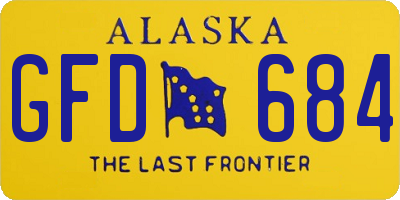 AK license plate GFD684