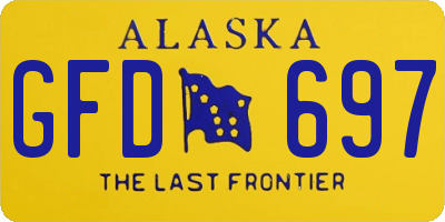 AK license plate GFD697