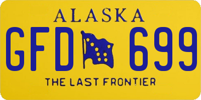 AK license plate GFD699