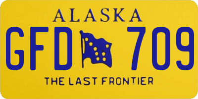 AK license plate GFD709