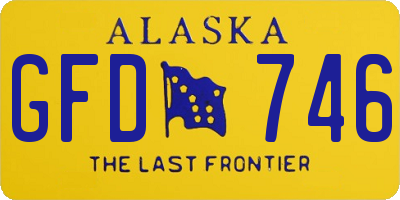 AK license plate GFD746