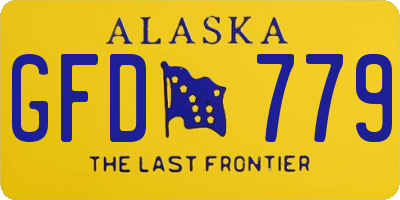 AK license plate GFD779