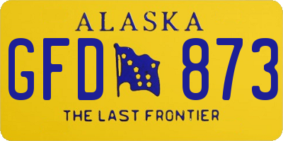 AK license plate GFD873