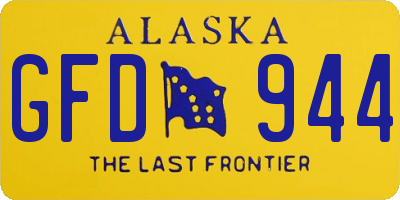 AK license plate GFD944