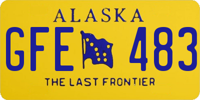 AK license plate GFE483