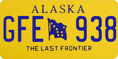 AK license plate GFE938
