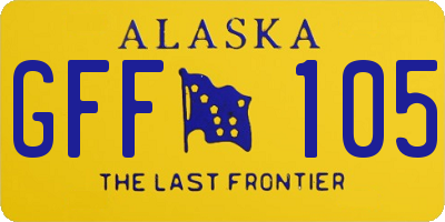 AK license plate GFF105