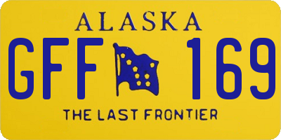 AK license plate GFF169
