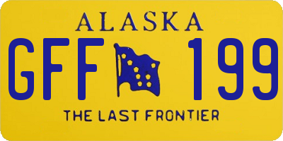 AK license plate GFF199