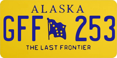 AK license plate GFF253