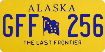 AK license plate GFF256