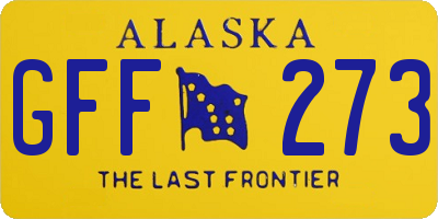 AK license plate GFF273