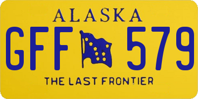 AK license plate GFF579