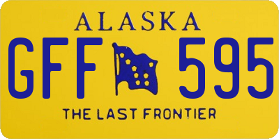 AK license plate GFF595