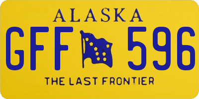 AK license plate GFF596