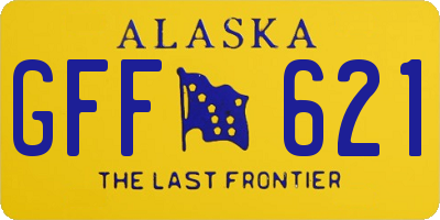 AK license plate GFF621