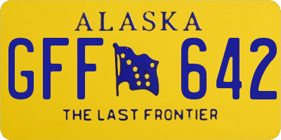 AK license plate GFF642