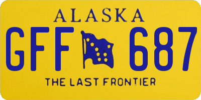 AK license plate GFF687