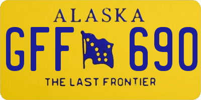 AK license plate GFF690
