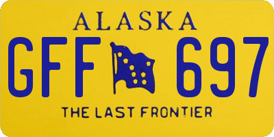 AK license plate GFF697