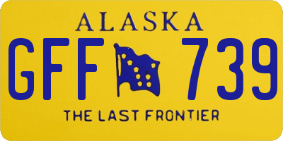 AK license plate GFF739