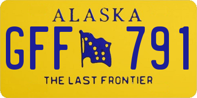 AK license plate GFF791