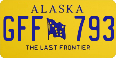 AK license plate GFF793