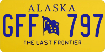 AK license plate GFF797