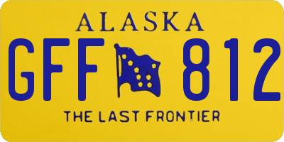 AK license plate GFF812