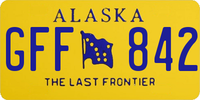 AK license plate GFF842