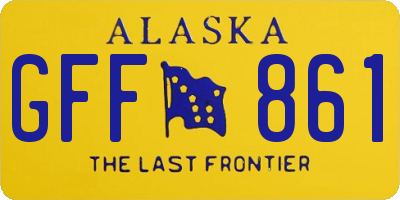 AK license plate GFF861